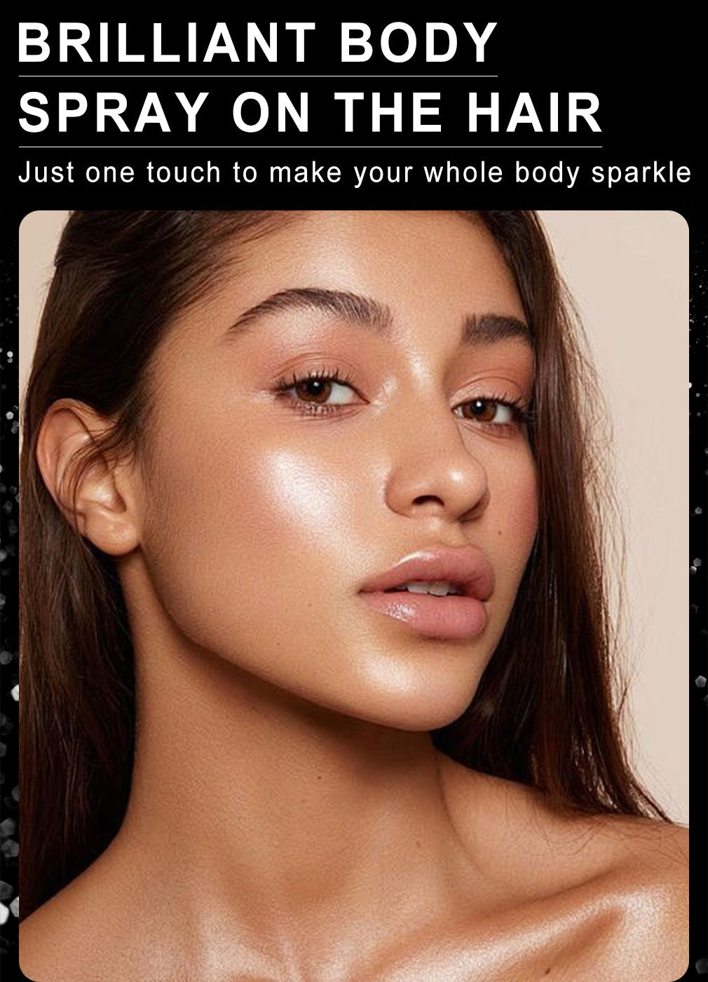 2-Pack Quick Dry Glitter Spray Kit for Hair And Body - High Gloss Shimmer Spray for Lips, Eyes, Face And More - Great for Music Festivals
